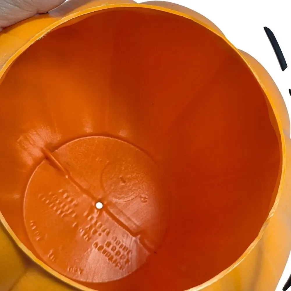 Vintage General Foam Jack O Lantern Candy Bucket 1980s USA Halloween Pail